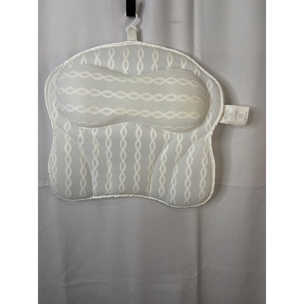 NEW Zenfinity Moments Luxury Bath Pillow 17x17 Kandoona Air Mesh